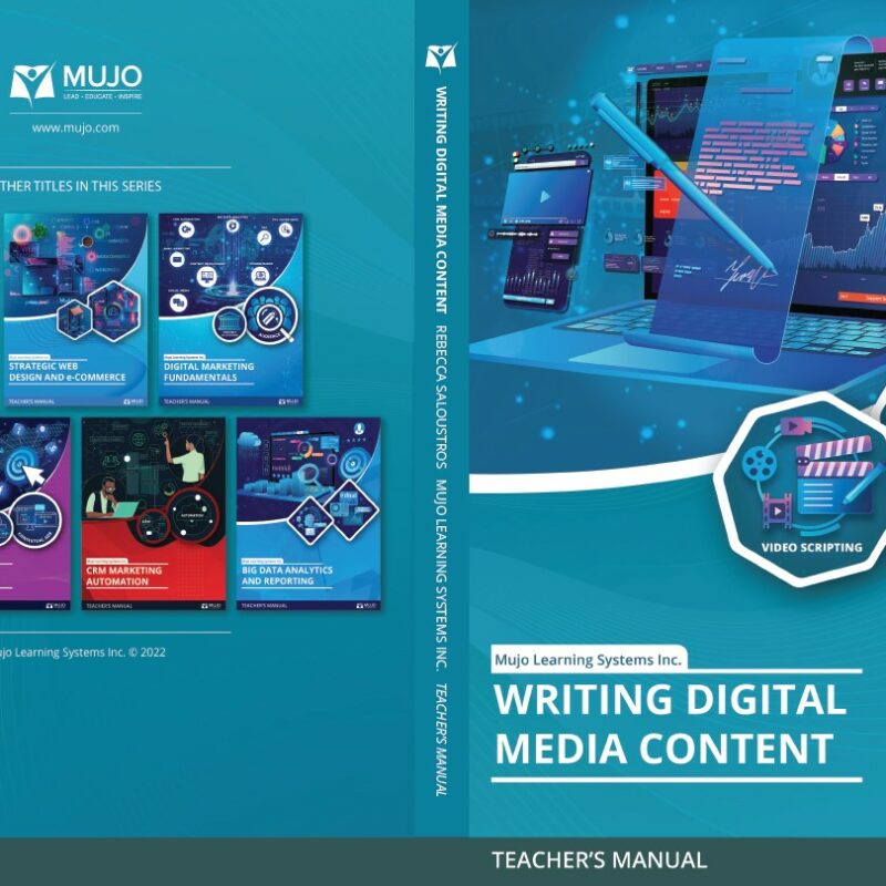 Front and back cover of Writing Digital Media Content