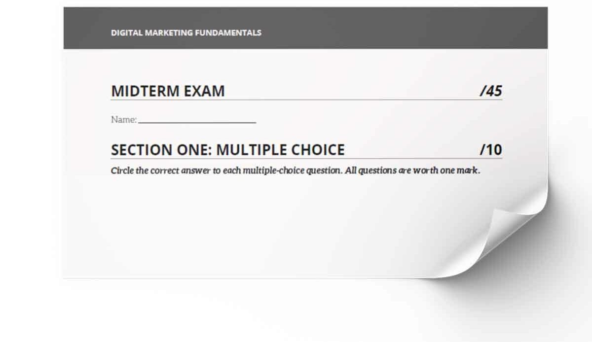 Digital Marketing Exams