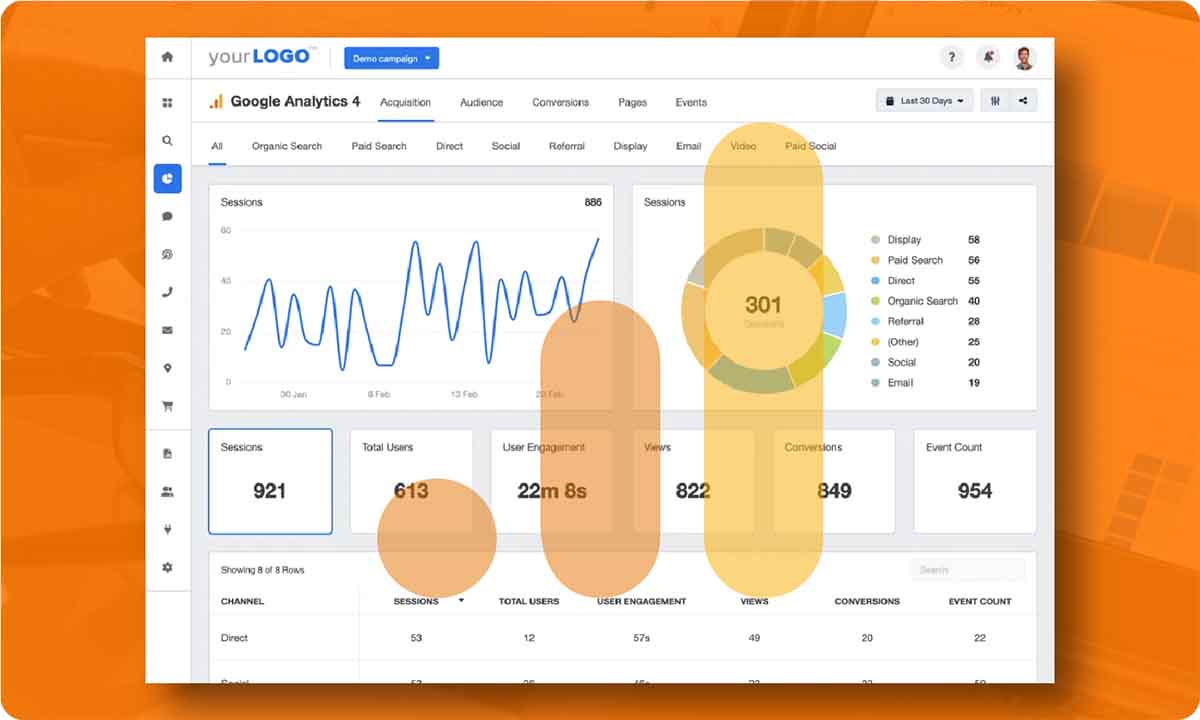 Hands-on projects with Google Analytics 4