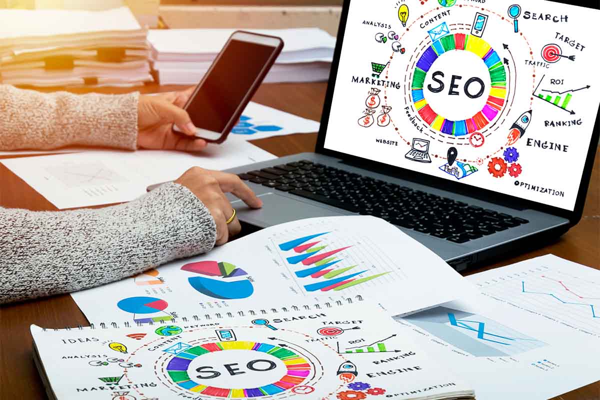 Working with an Search Engine Optimization SEO diagram