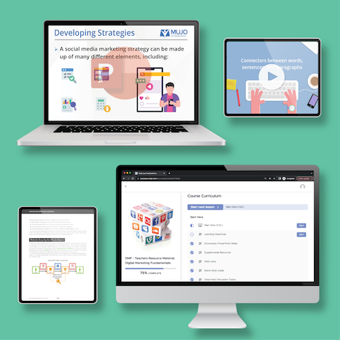 Foundations of Marketing Resource Cloud, Teacher e-Manual, and Courseware For High School