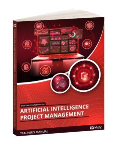printed textbook cover for Mujo's textbook Artificial Intelligence Project Management