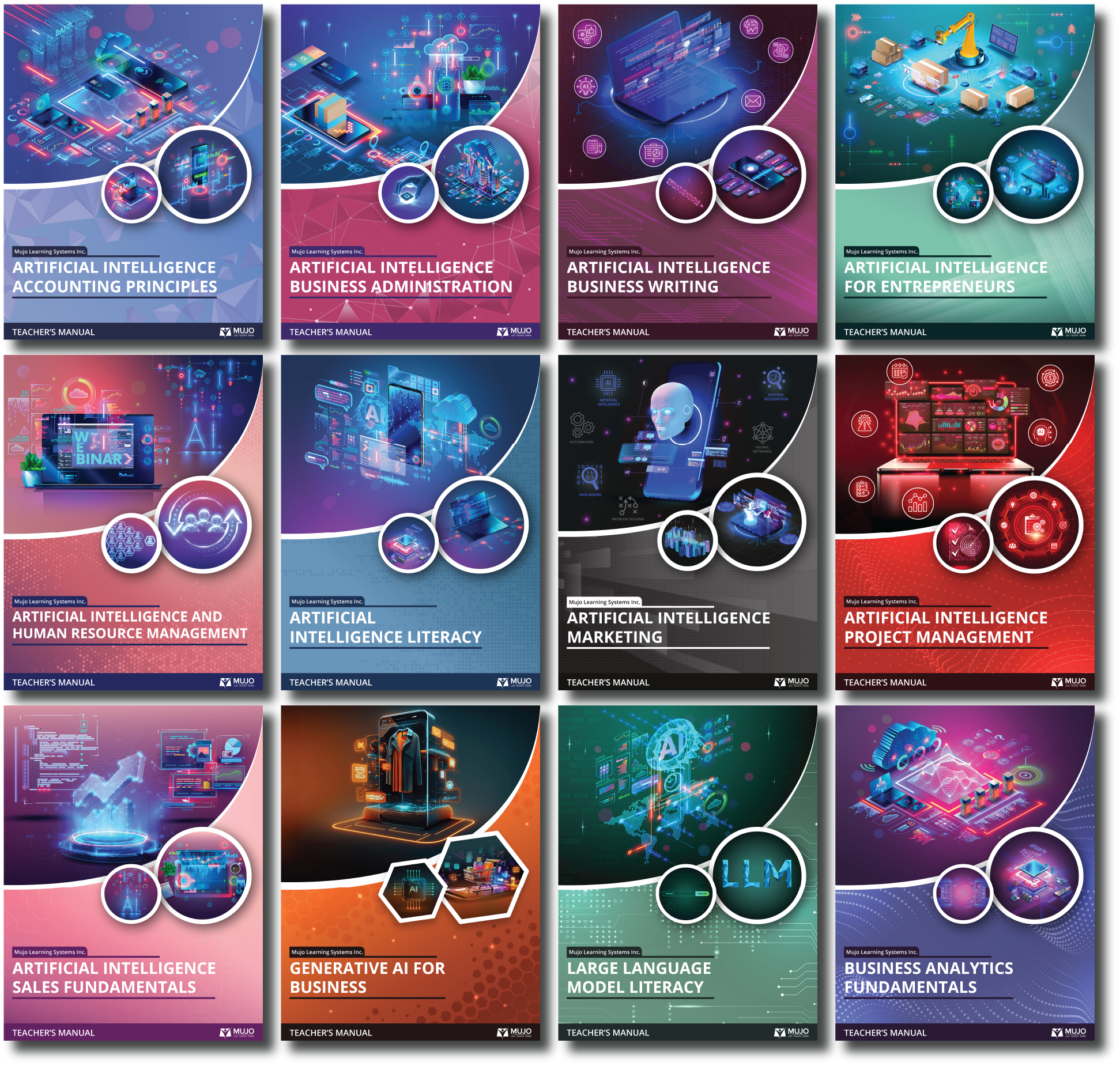 image of Mujo’s Applied AI for Business textbook covers