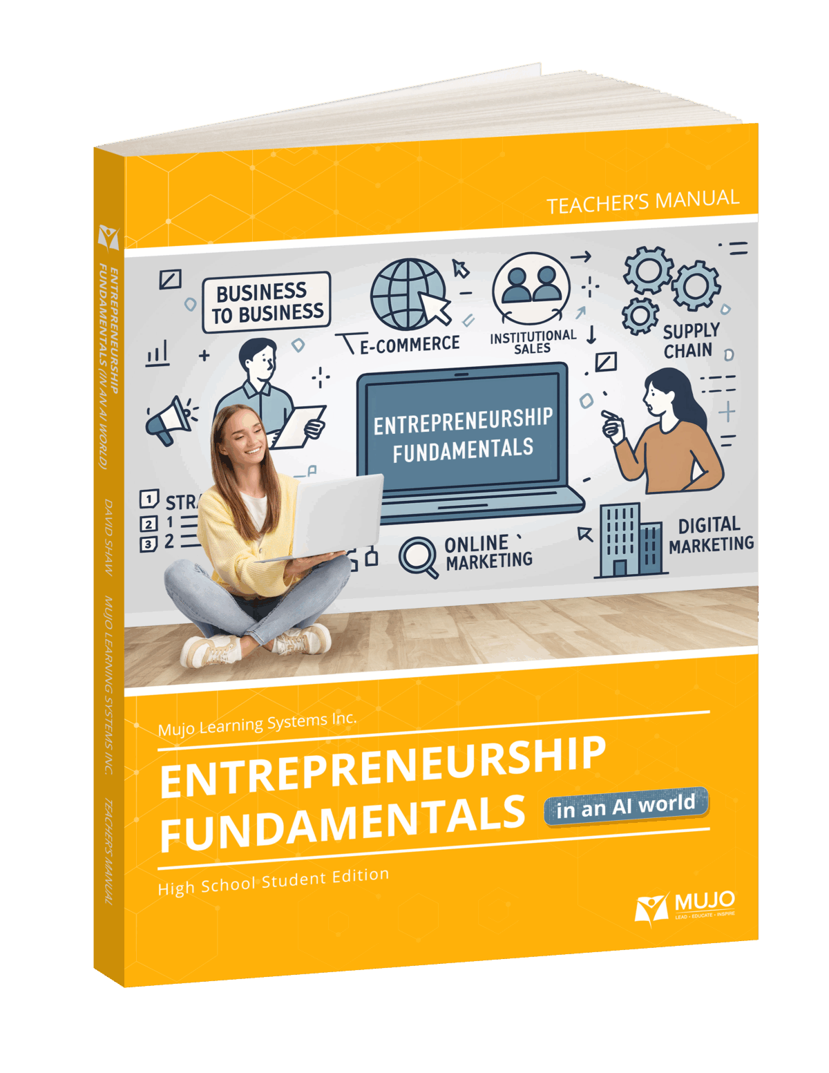 entrepreneurship fundamentals textbook cover by mujo learning systems