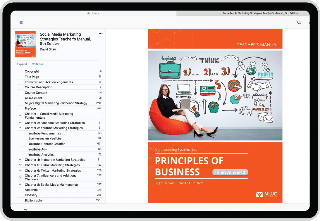 Principles of Business Resource Cloud, Teacher e-Manual, and Courseware For High School